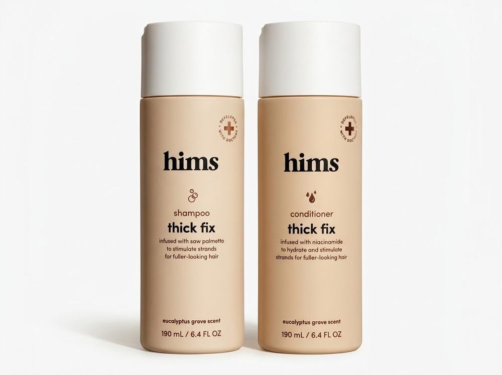 Hims Thick Fix Thickening Shampoo Conditioner Set Eucalyptus Grove 6.4 Oz Each